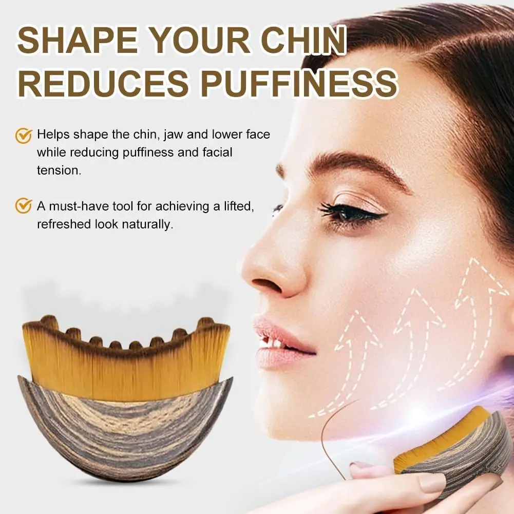 Lymphatic Contour Face Brush,Chin &amp;Jawline Sculpting,Drainage Massager for Face,Ergonomically Designed to Fit The Skin Precisely